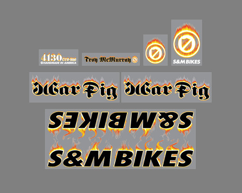 Bikes flaming war pig bmx - war,