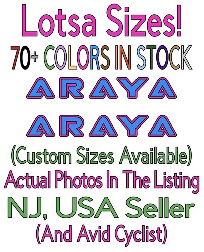 Two araya rims color - rims, cut