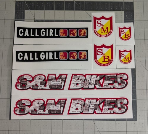Bikes call girl bmx decal - girl,