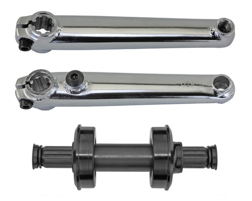 Bicycle 3pc crank set - cr-mo,